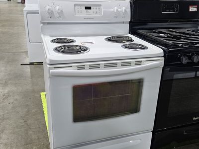 Frigidaire White Electric Range Stove Oven with 4 Burners