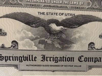 Springville Irrigation Company 1.2 Shares