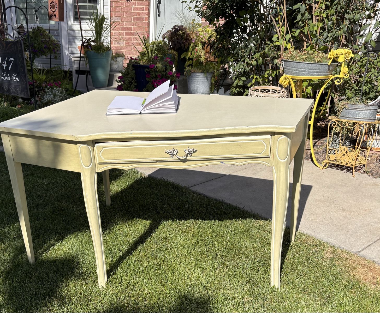 The Sweetest Vintage French Provincial Writing Desk 