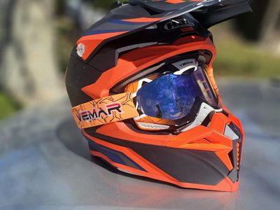 two almost brand new HJC helmets