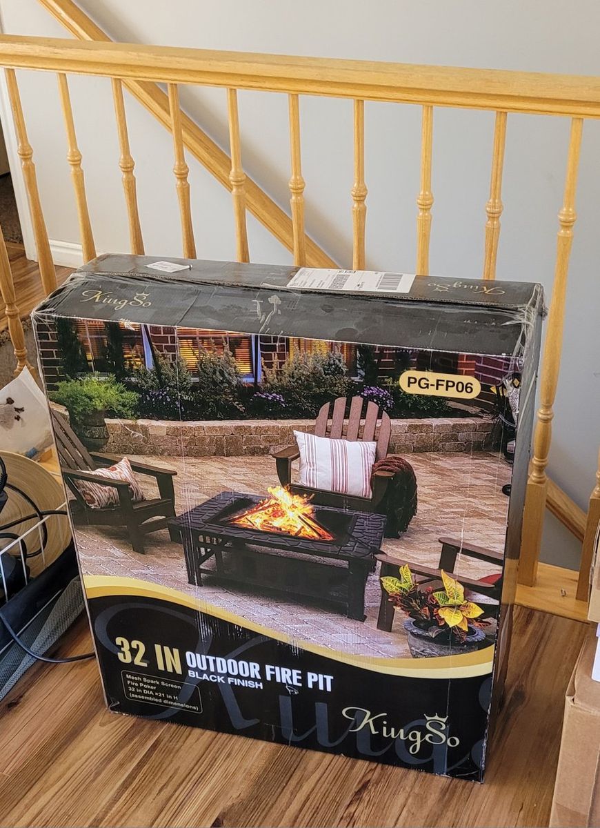 New outdoor firepit