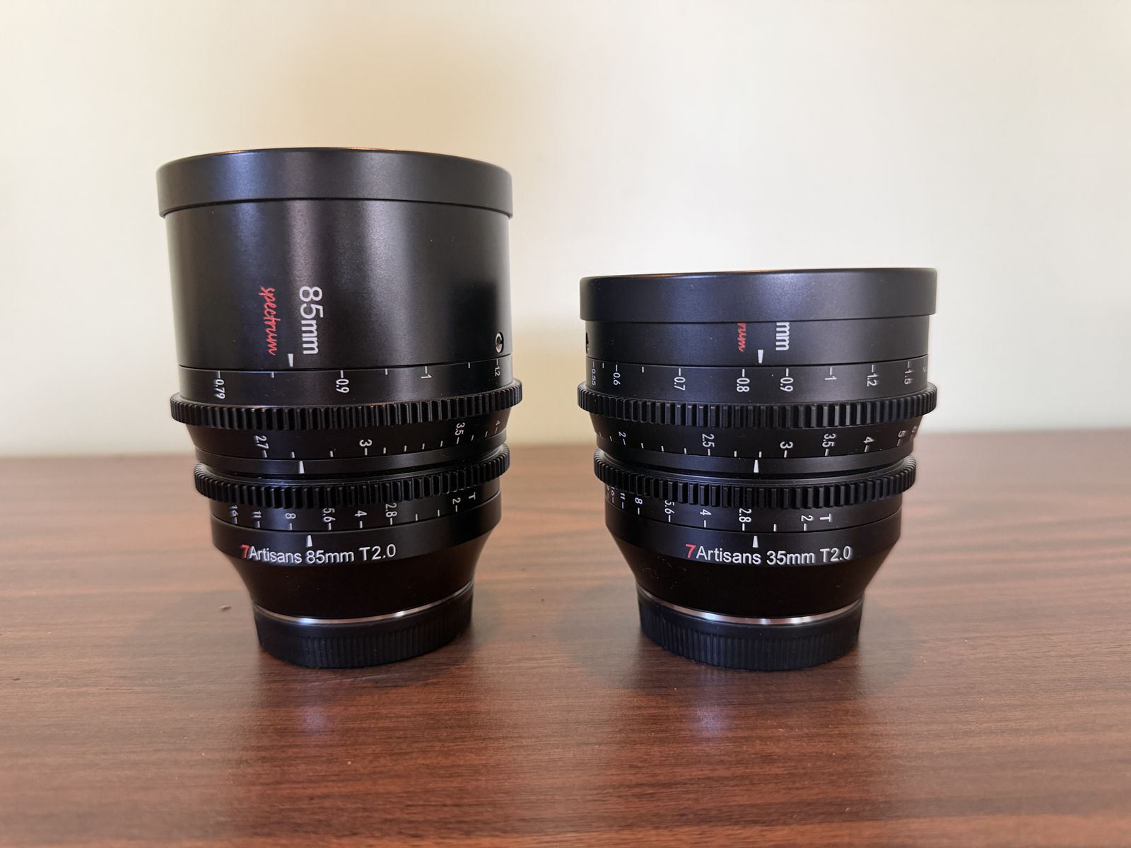 7Artisans Spectrum Cinema Lens Set 85mm + 35mm 2.0