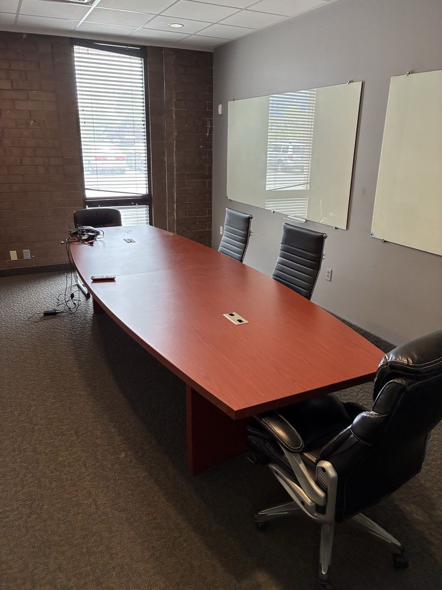 MOVING SALE -- OFFICE FURNITURE, DESKS, TV's