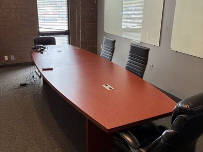 MOVING SALE -- OFFICE FURNITURE, DESKS, TV's