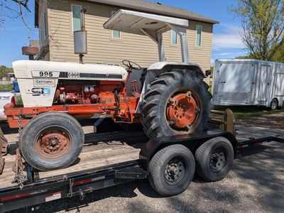 Case 995 Tractor with 74" Landpride Rototiller
