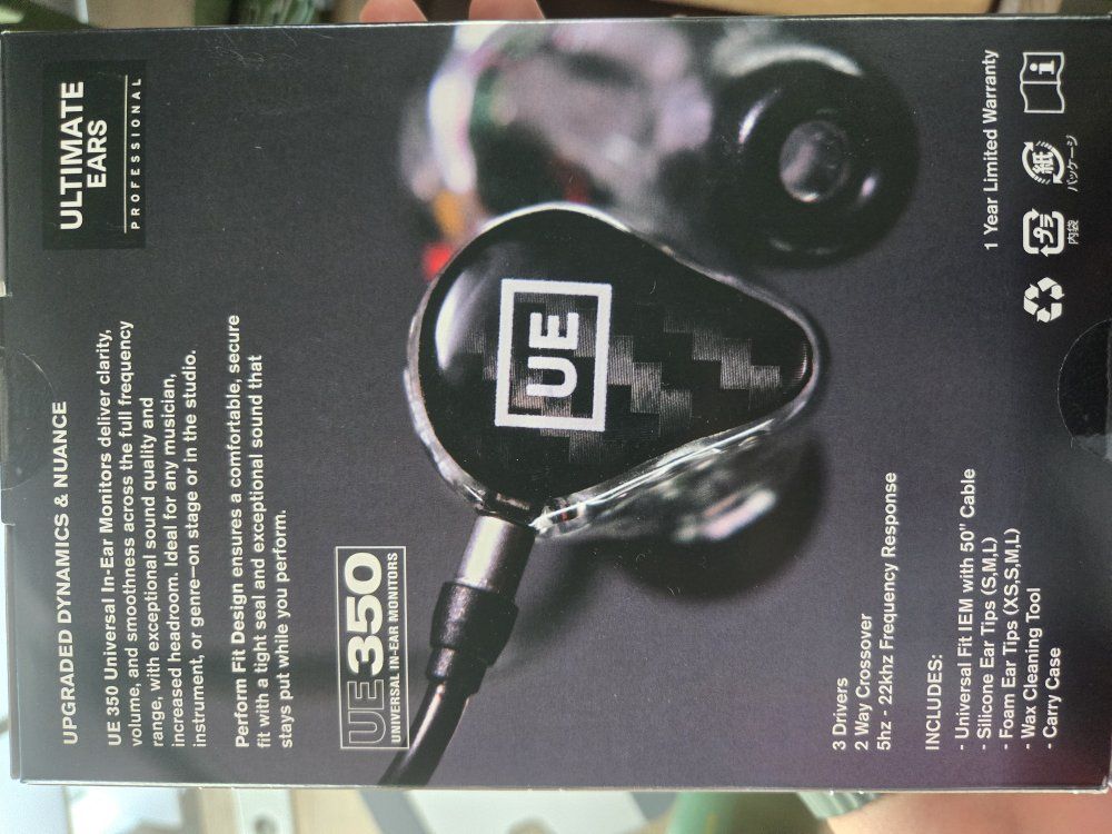 Ultimate Ears Professional UE 350 Universal In-ear