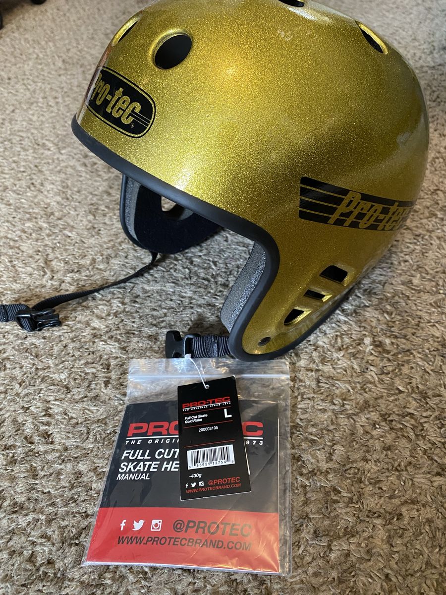 Pro-Tec Full Cut Helmet - Gold Flake 