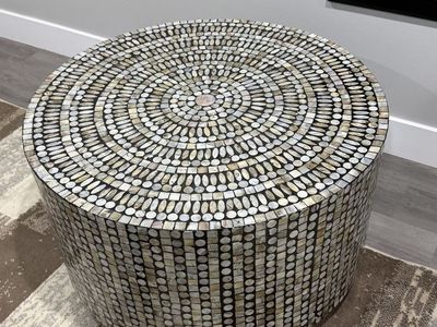 FEH Round Mosaic Tile Coffee Table