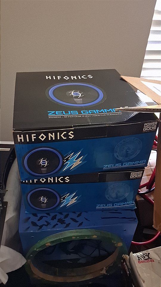 HIFONICS Zeus Gamma ZG12D4 12-inch Dual 4 Ohm Voice Coil Car Subwoofers (Set of 2