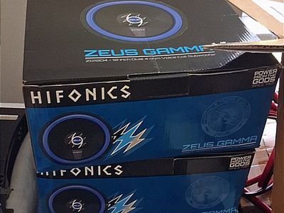 HIFONICS Zeus Gamma ZG12D4 12-inch Dual 4 Ohm Voice Coil Car Subwoofers (Set of 2