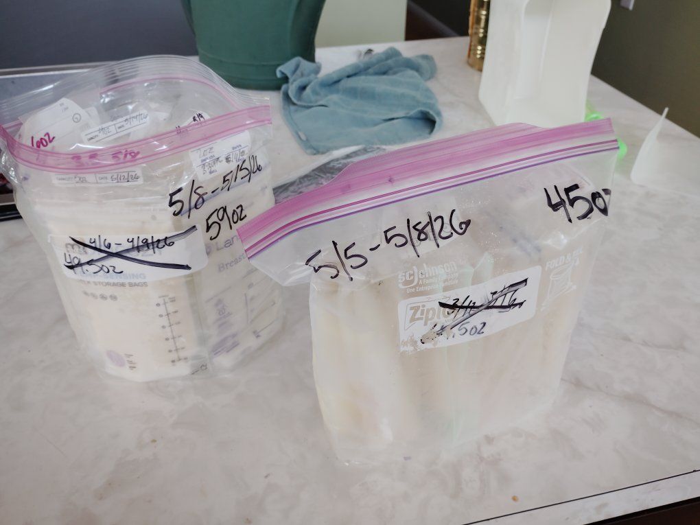 frozen breast milk