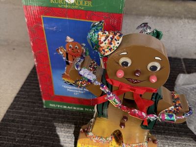 Kurt Adler Santa's World 12" Gingerbread Man Nutcracker with Original Box