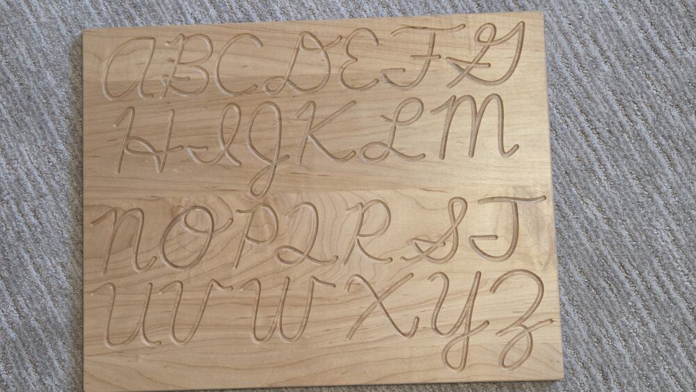 cursive tracing board