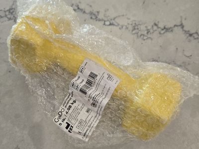 CanDo Yellow 9lb Dumbell