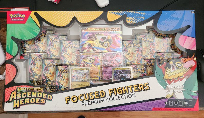 Pokemon TCG Ascended Heroes Focused Fighters Premium Collection Box - Sealed