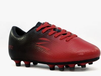 Zephz Wide Traxx Soccer Cleats Red Black Men's size 7 x wide