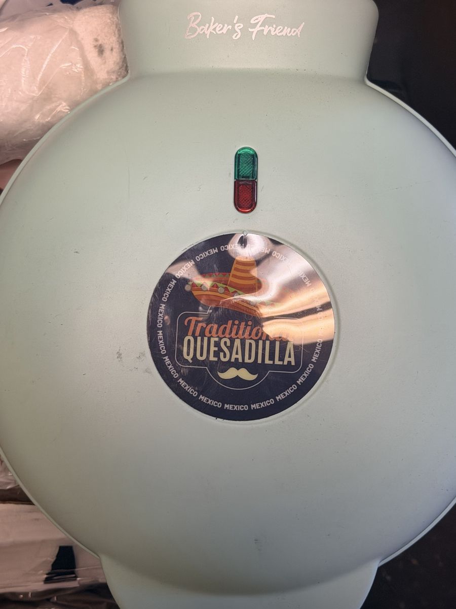 New. Baker's Friend Tradition Quesadilla Maker - Electric Countertop Appliance