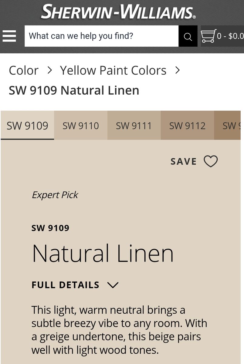 SW Super Paint, Satin, Natural Linen