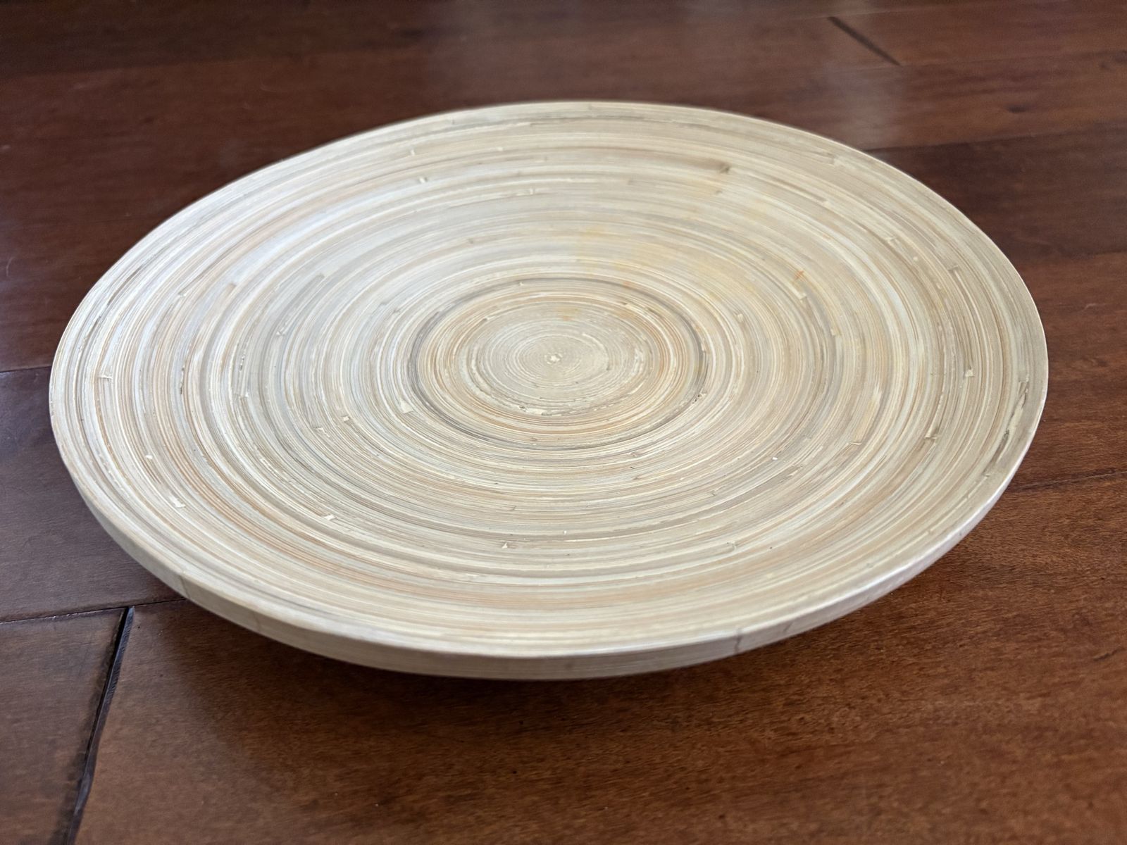 Ikea Hultet Footed Bamboo Plate