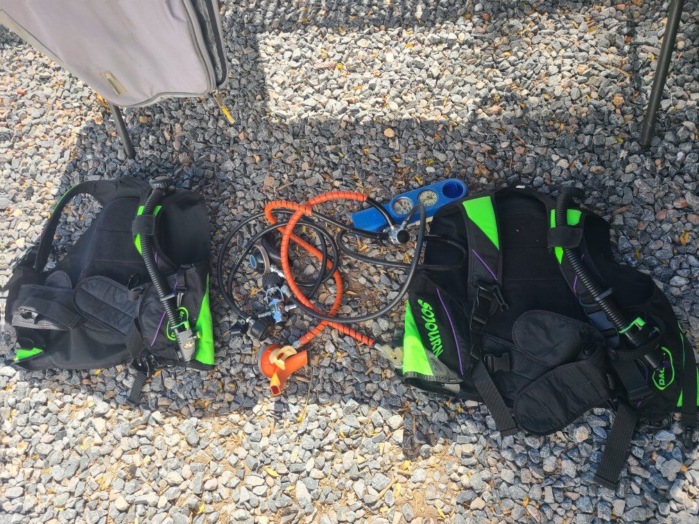 scuba diving gear