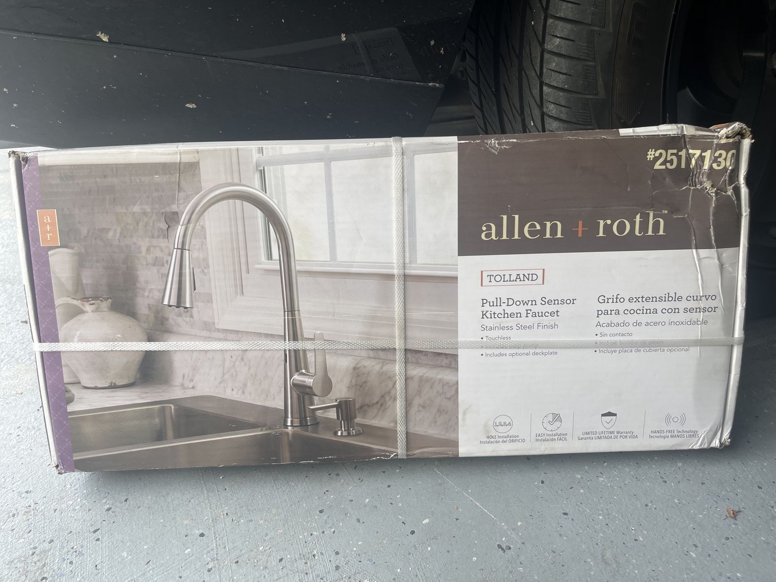 allen+roth Pull-Down Sensor Kitchen Faucet