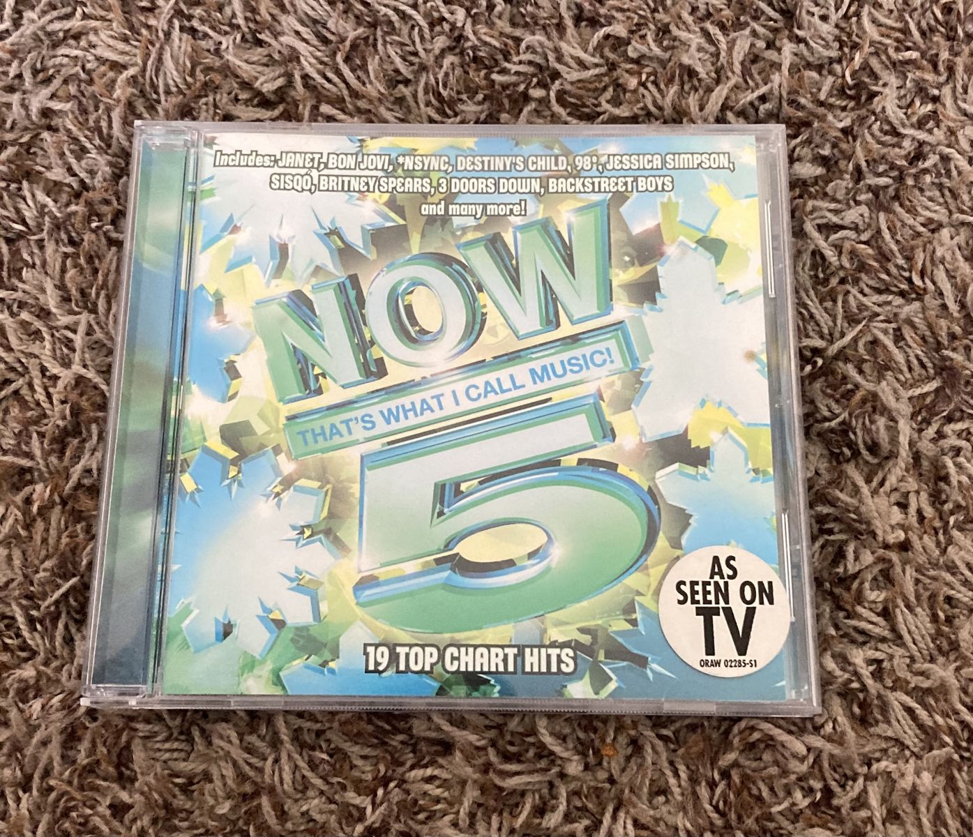 NOW That's What I Call Music! Vol. 5 CD - 19 Top Chart Hits ft. *NSYNC, Britney Spears, Bon Jovi