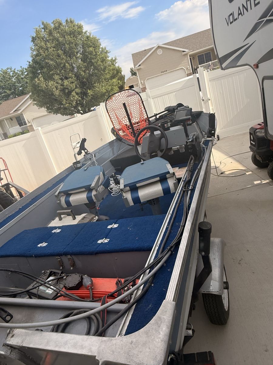 Aluminum Fishing Boat with Trailer - Ready for the Water