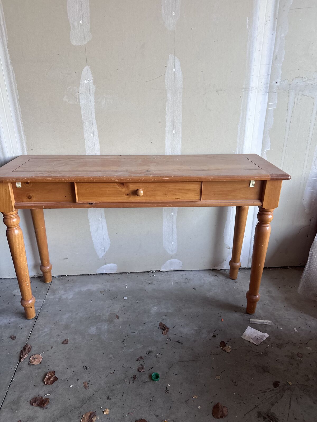 Desk, bookshelf, armoire