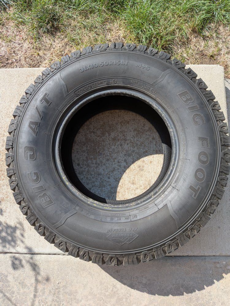 Pair of Used Big O Bigfoot 31x10.5R15 Tires