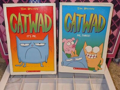 Set of Two Cat Wad Comic Books