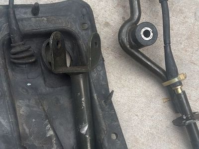 Used Transmission Shifter Linkage and Base Plate Assembly
