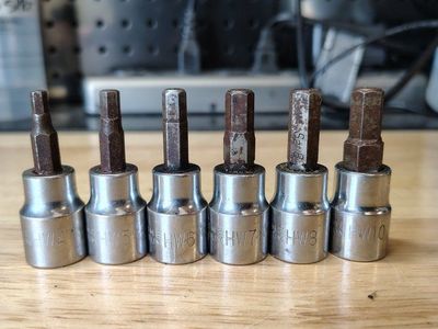 Metric 3/8" Drive Allen Sockets