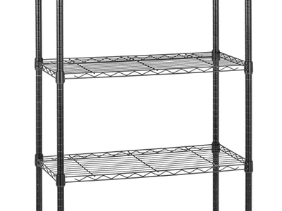 NEW 5-Shelf Heavy Duty Garage Shelving Storage Rack with 4" Wheel Casters, Adjustable Metal Organizer