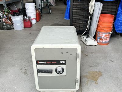 Sentry Media Safe 5750 Fire-Resistant Dial Combination Lock Safe with Wheels