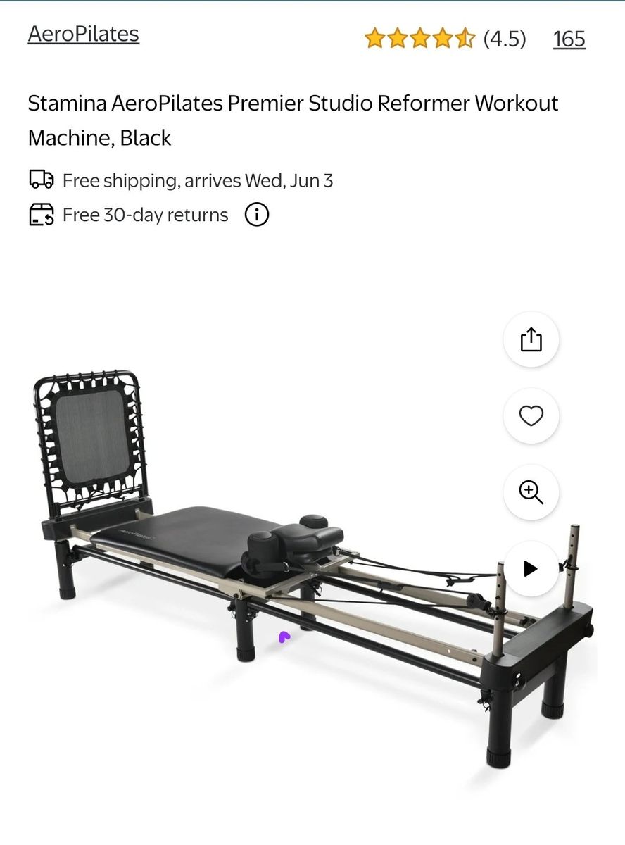 Stamina AeroPilates Premier Studio 700 Reformer Machine with Freeform Cardio Rebounder