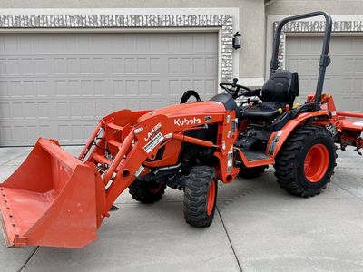 2022 Kubota B2601 Tractor w/ Loader + Scima Phoenix Tiller + 2 Buckets – 95 Hours