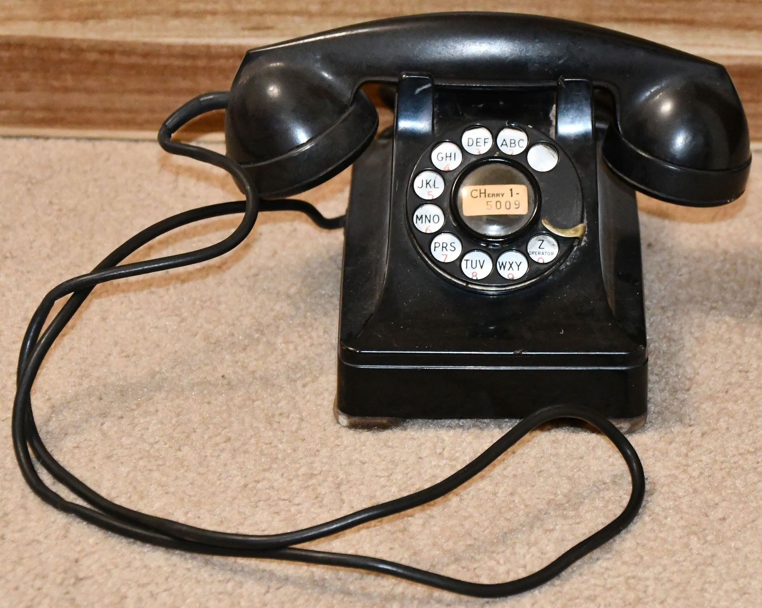 Old Desk Type Dial Phone