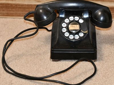 Old Desk Type Dial Phone