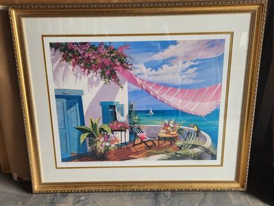 Sharie Hatchett Bohlmann "Tropical Afternoon" Artist Proof Lithograph AP 43/75 Framed