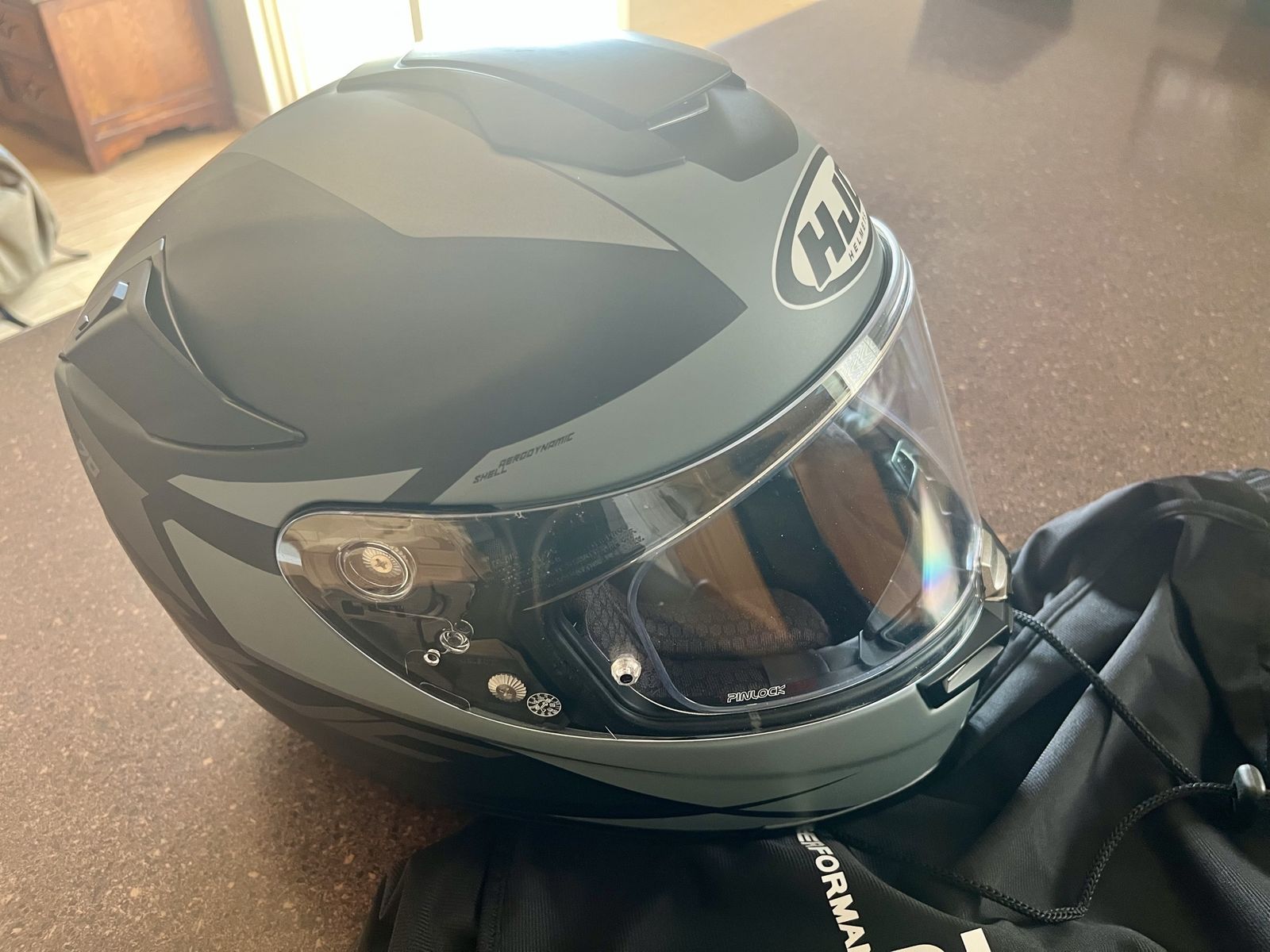 HJC RPHA 70 Full Face Motorcycle Helmet / Medium Matte Gray Black Pinlock Visor