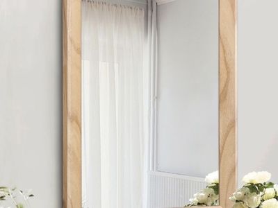 28"x20" Mirror for Wall Rectangle Wood Frame