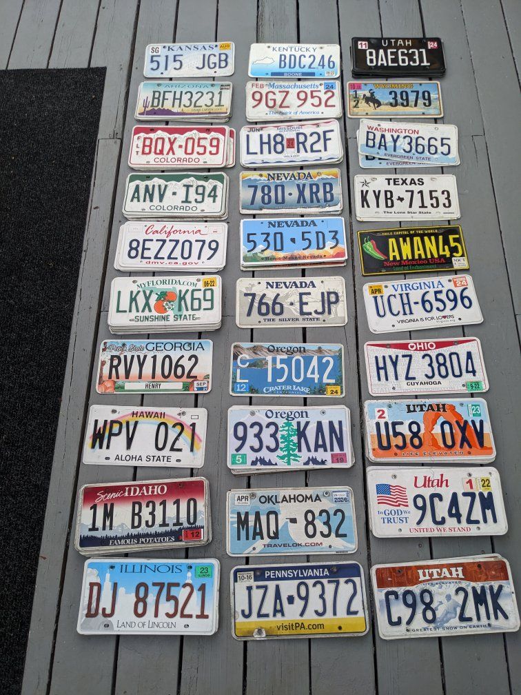 License Plates - Various States!