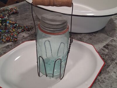 Ball Mason jar with a carry