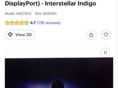 Alienware 27" 4k Gaming Monitor