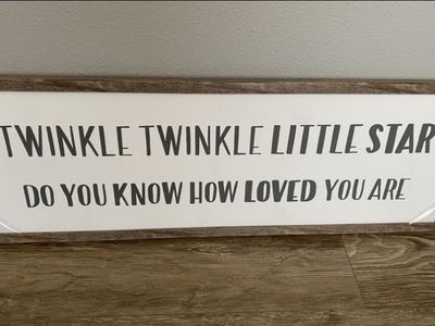 Twinkle Twinkle Little Star Do You Know How Loved You Are New Wall Decor