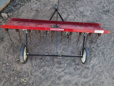 Craftsman Core Aerator 40" Tow-Behind Lawn Garden Tool