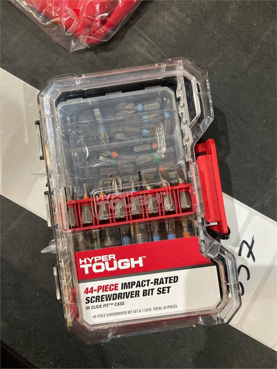 HYPER TOUGH 44-PIECE IMPACT BIT SET IN CASE
