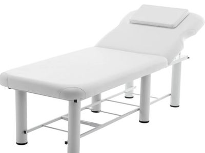 Professional Massage Table , Backrest Adjustable, Removable Headrest