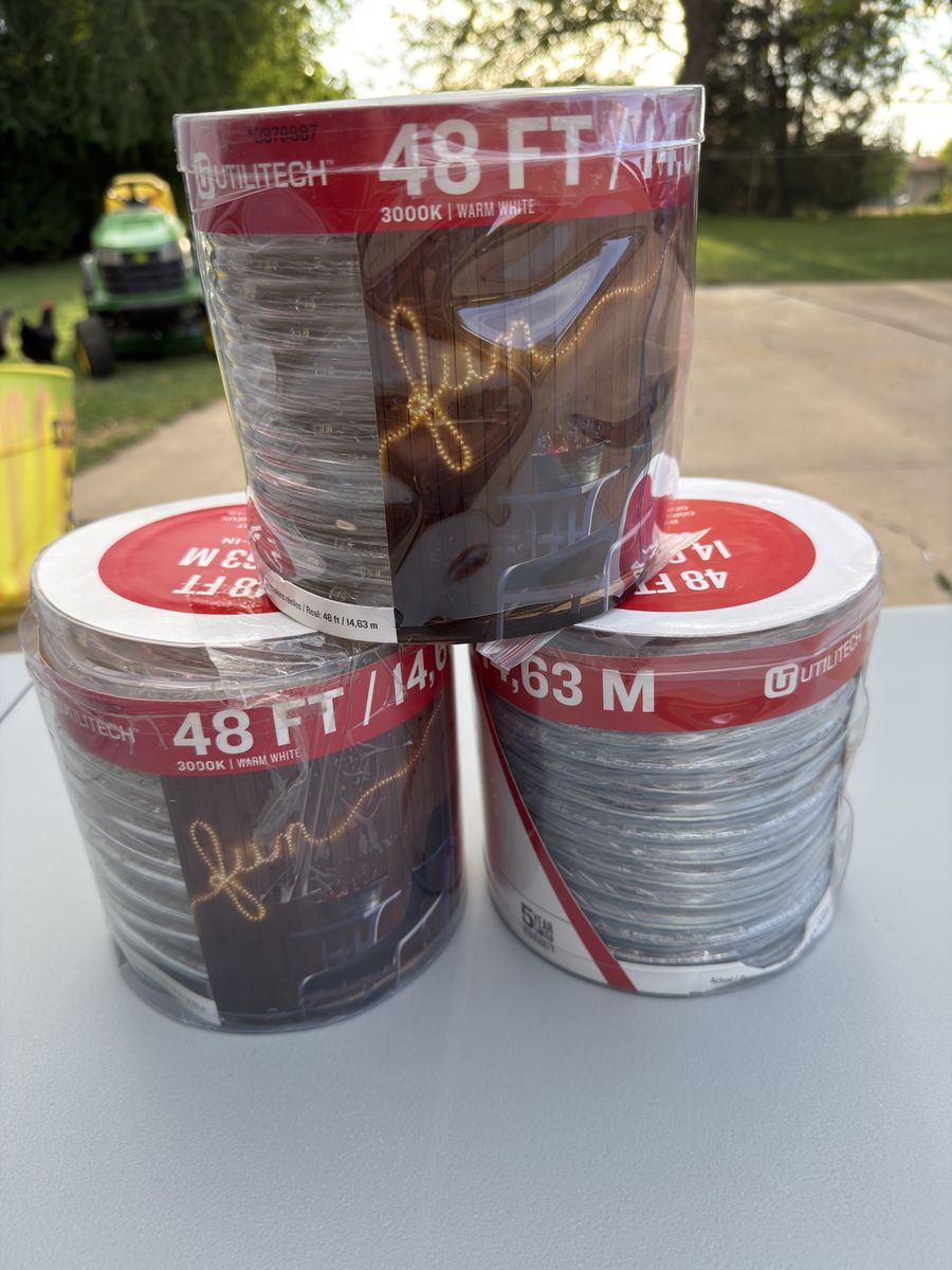 192 FT LED Indoor/Outdoor Rope Lights – 4 Rolls + Light Wizard Remote