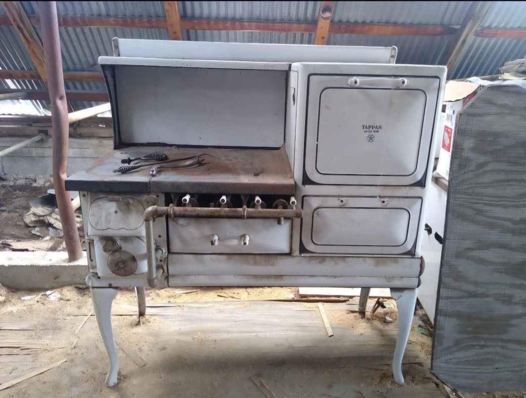 gas and wood cook stove